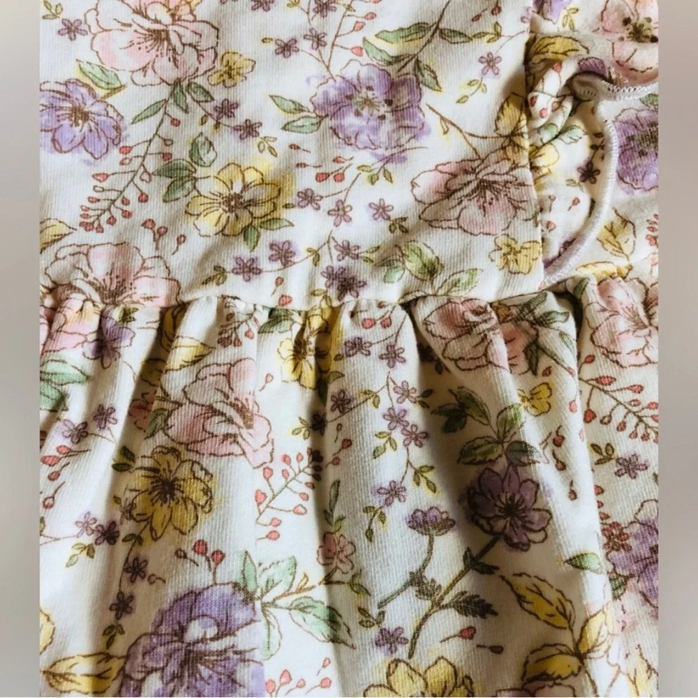 Set of 3 Baby Girl Outfits • 2 Dresses • 1 Romper • Size 12 months • Cute floral